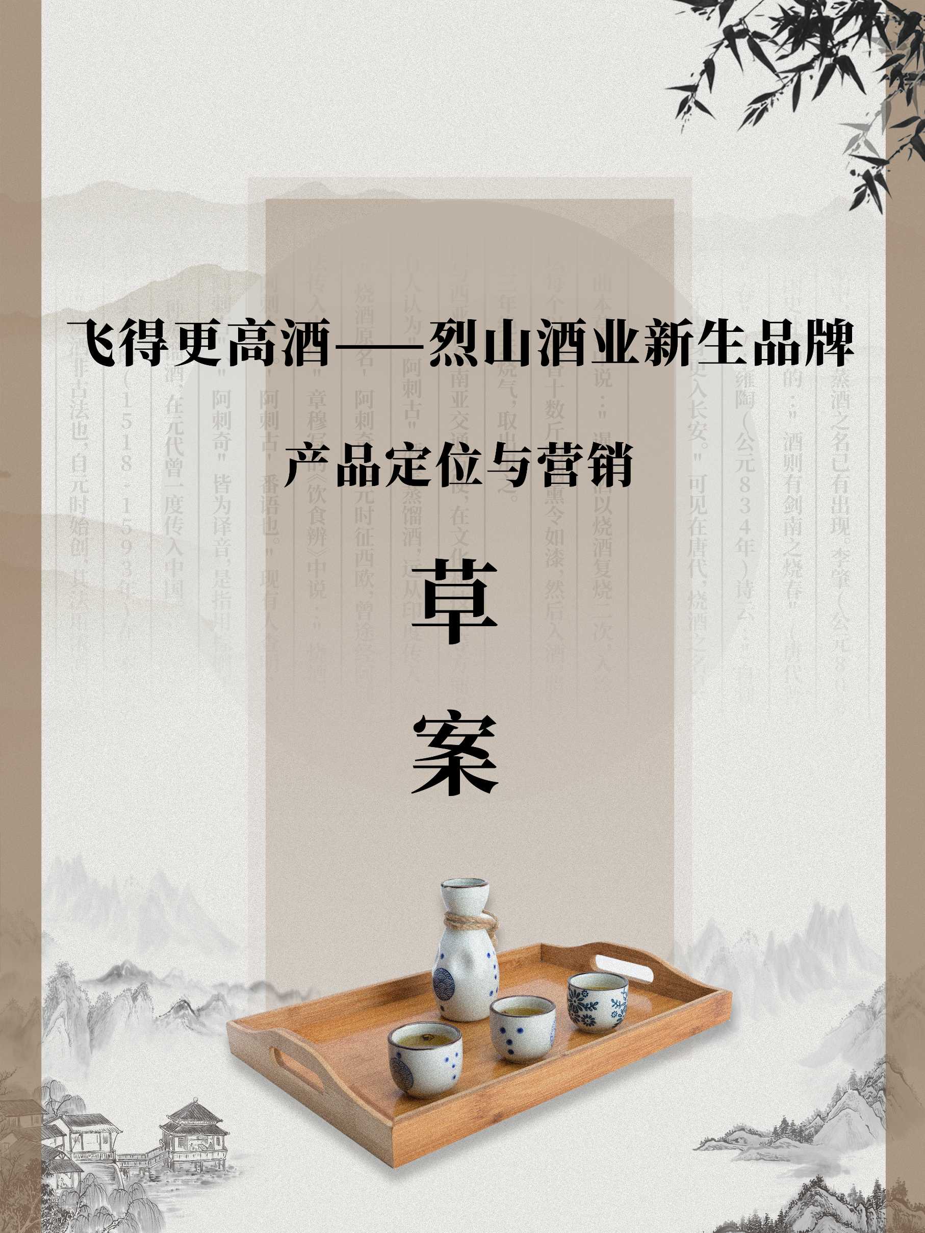 飞得更高酒项目计划书